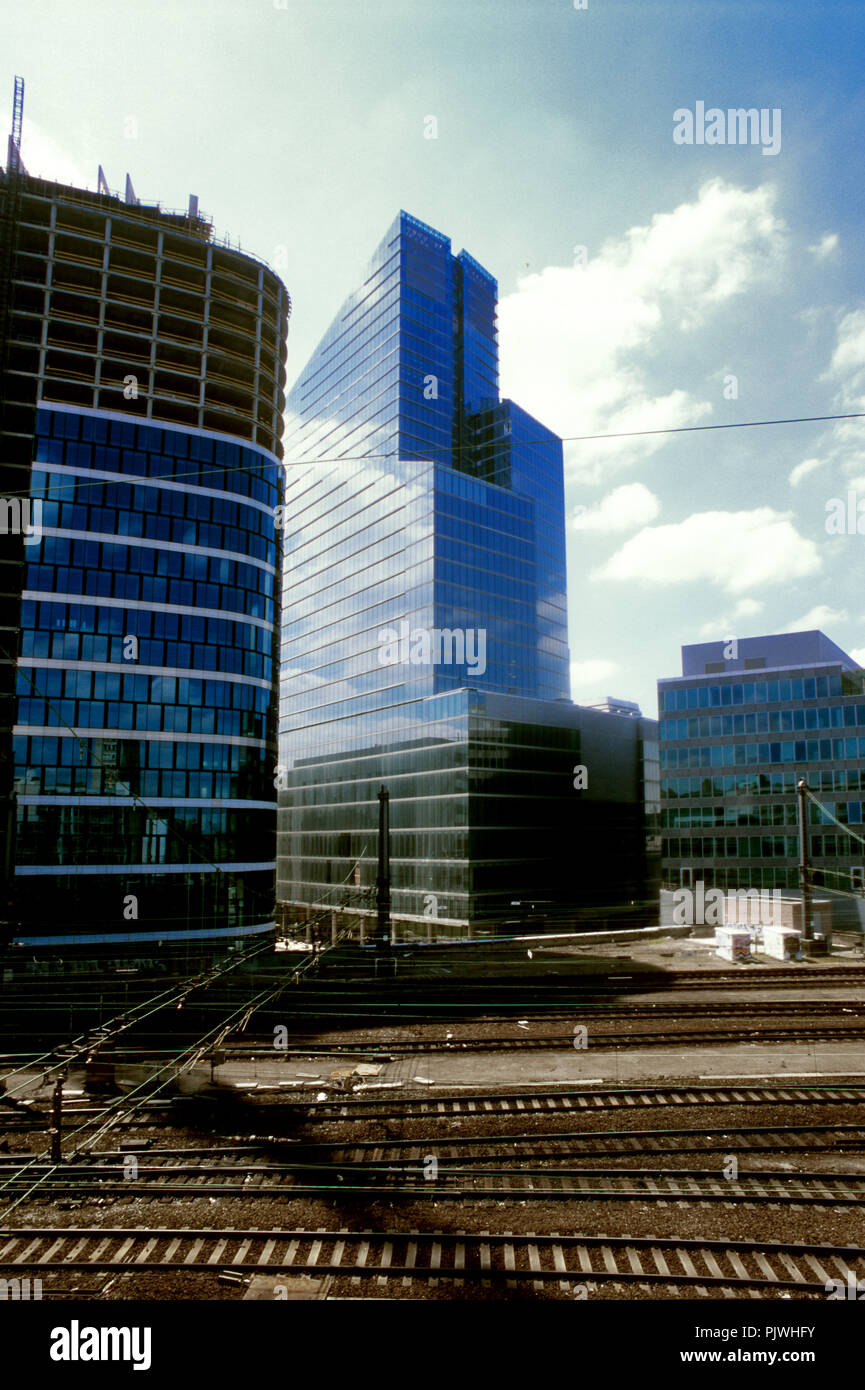 La Tour Dexia et Covent Garden B Tour à Bruxelles, lors de la place Rogier (Belgique, 08/06/2006) Banque D'Images