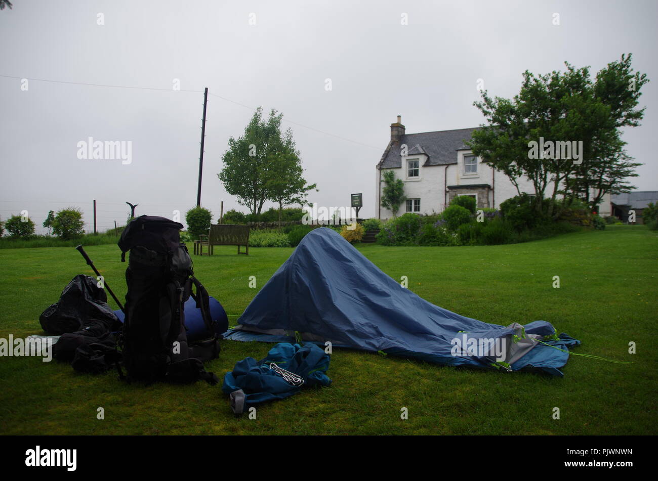 L'Crask inn. John O' Groats (Duncansby Head) aux terres fin. Fin Fin de sentier. Caithness. Highlands. L'Écosse. UK Banque D'Images