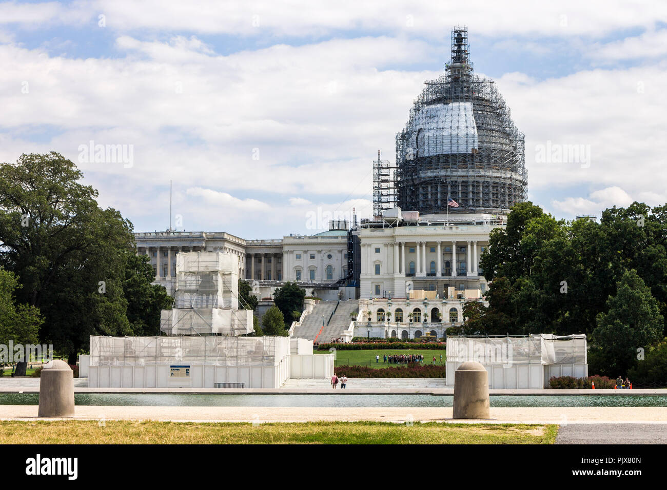 Washington, D.C. Le United States Capitol, siège du Congrès des États-Unis, et le siège de la branche législative du gouvernement fédéral Banque D'Images