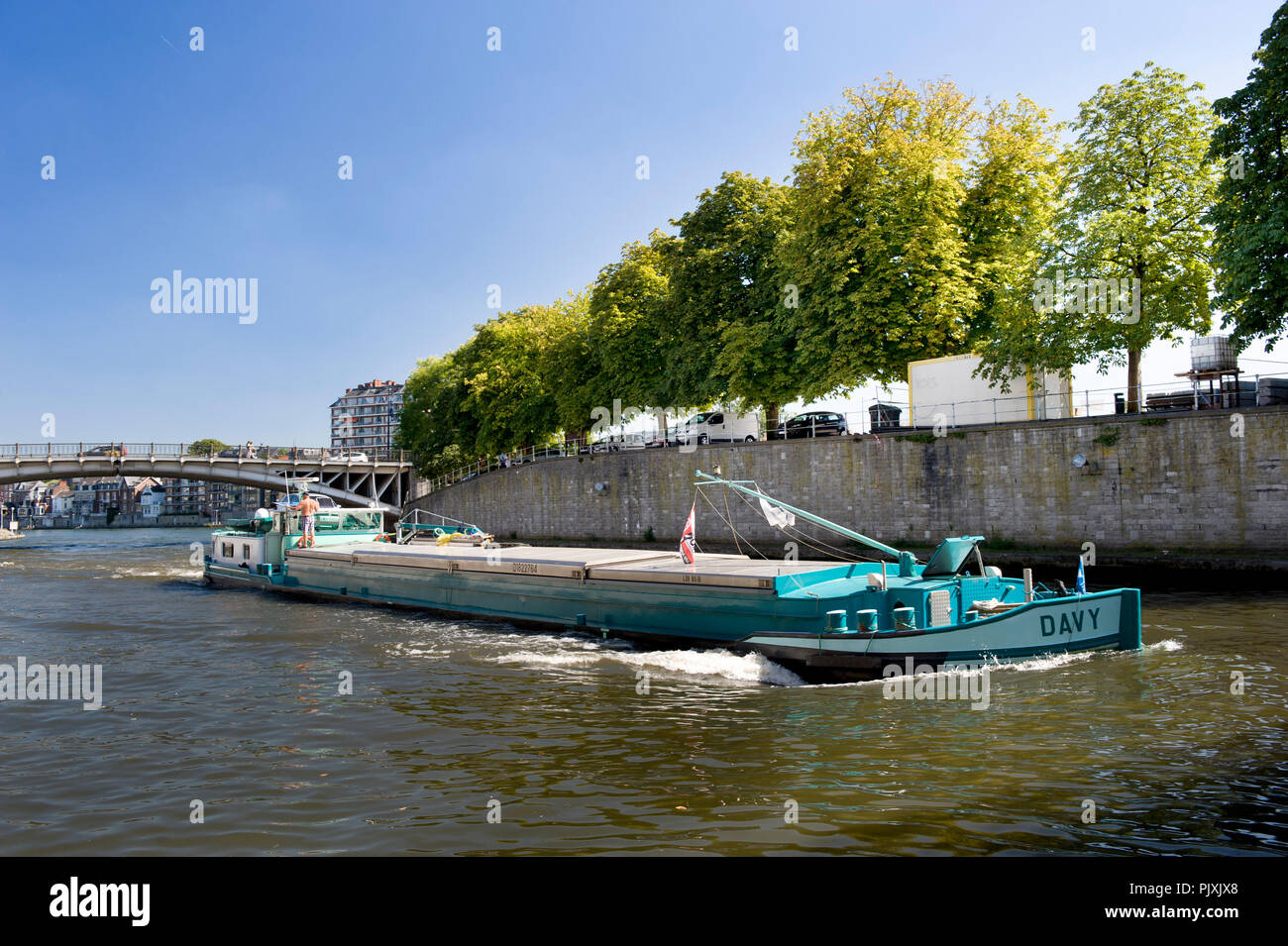 La Sambre à Namur (Belgique, 04/09/2013) Banque D'Images