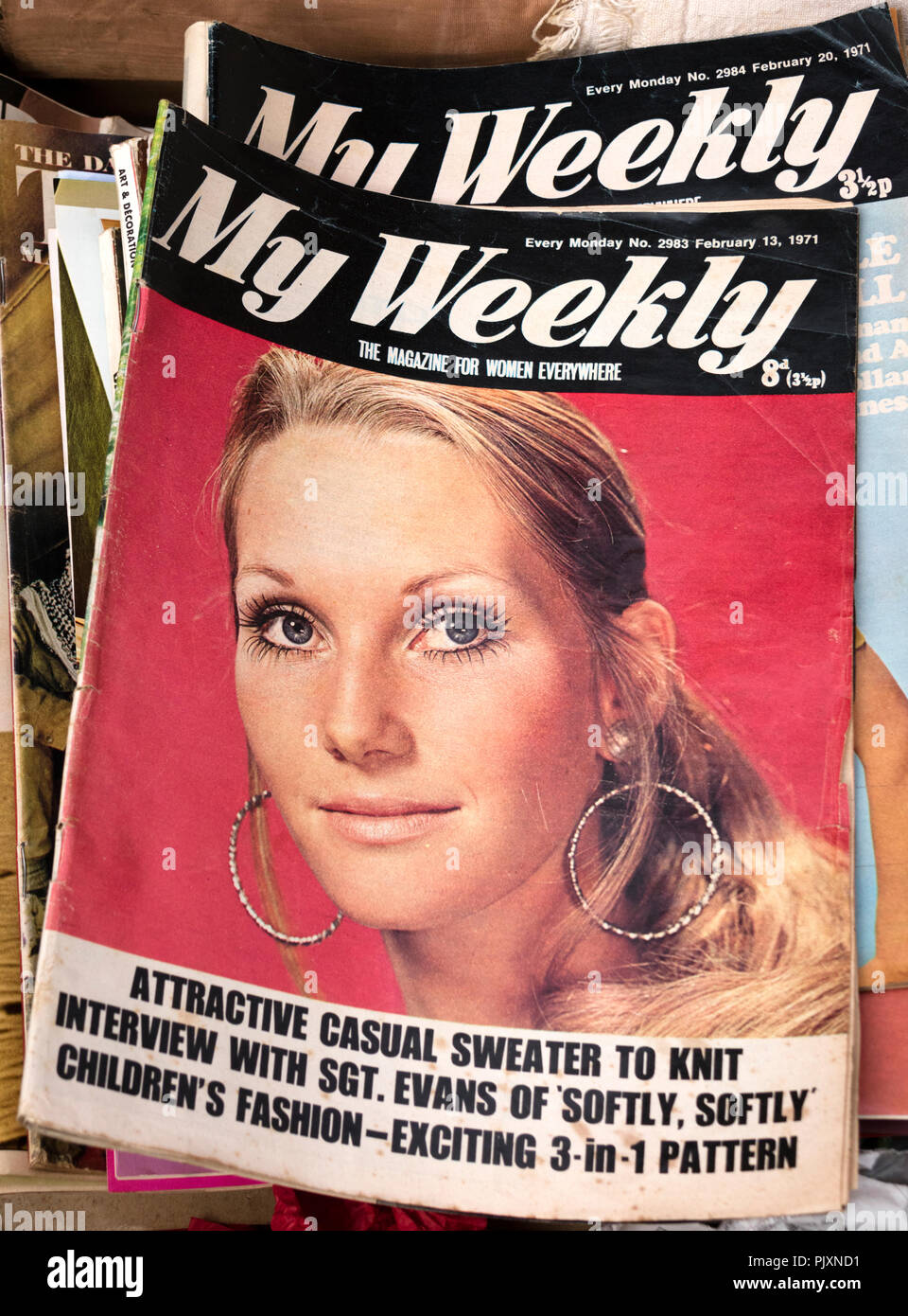 'Ma' hebdomadaire a woman's magazine britannique des années 60 et 70, en date du 20 février 1971 Banque D'Images