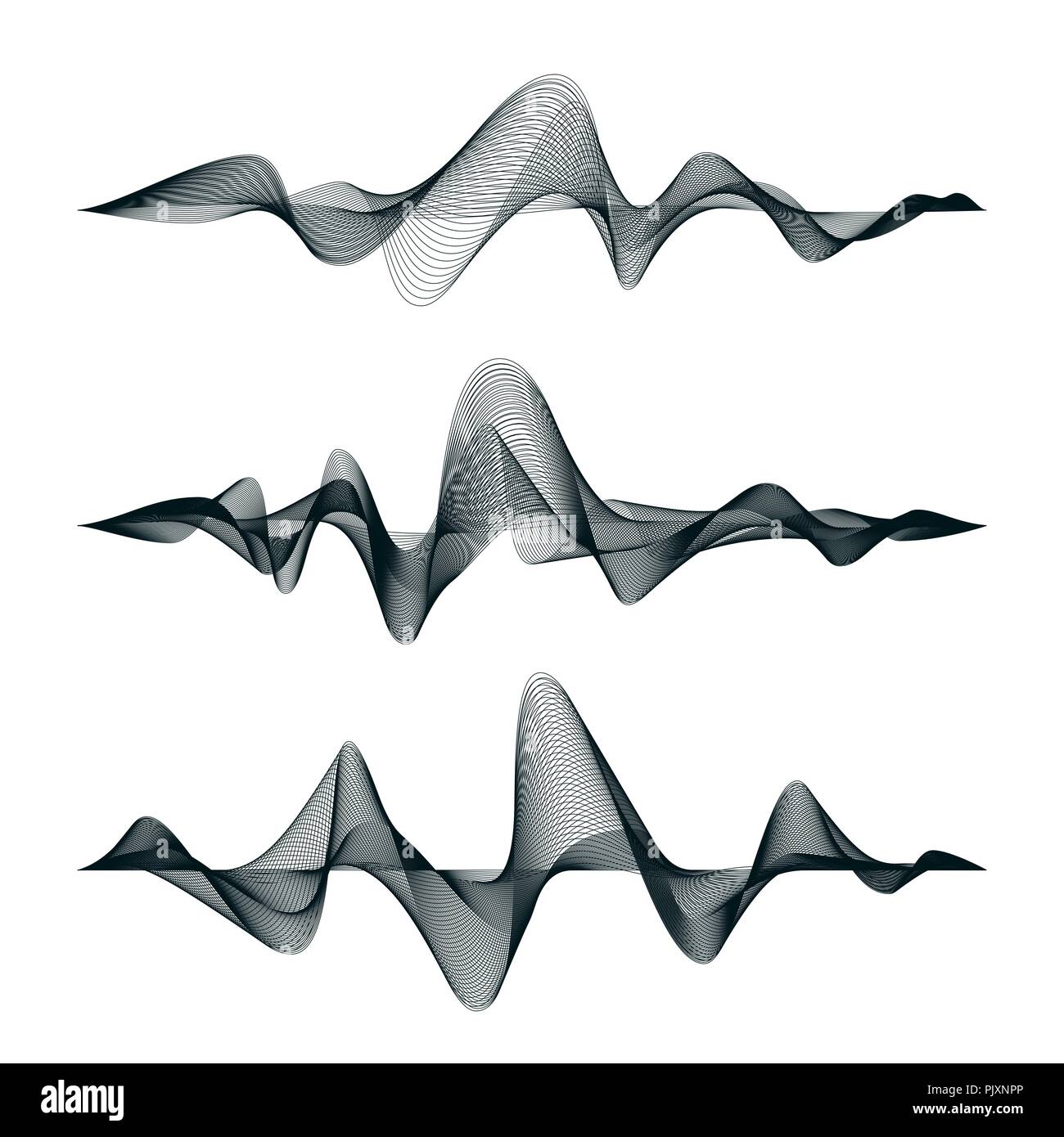 illustration du dessin sonore vectoriel électronique de haut