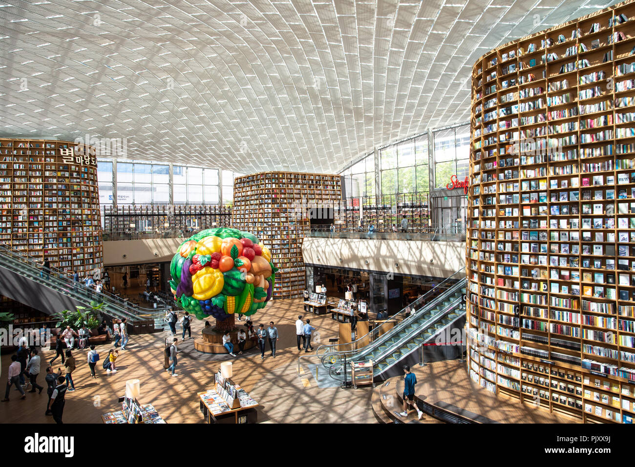 Avis de Starfield Bibliothèque dans Starfield COEX Mall. Banque D'Images