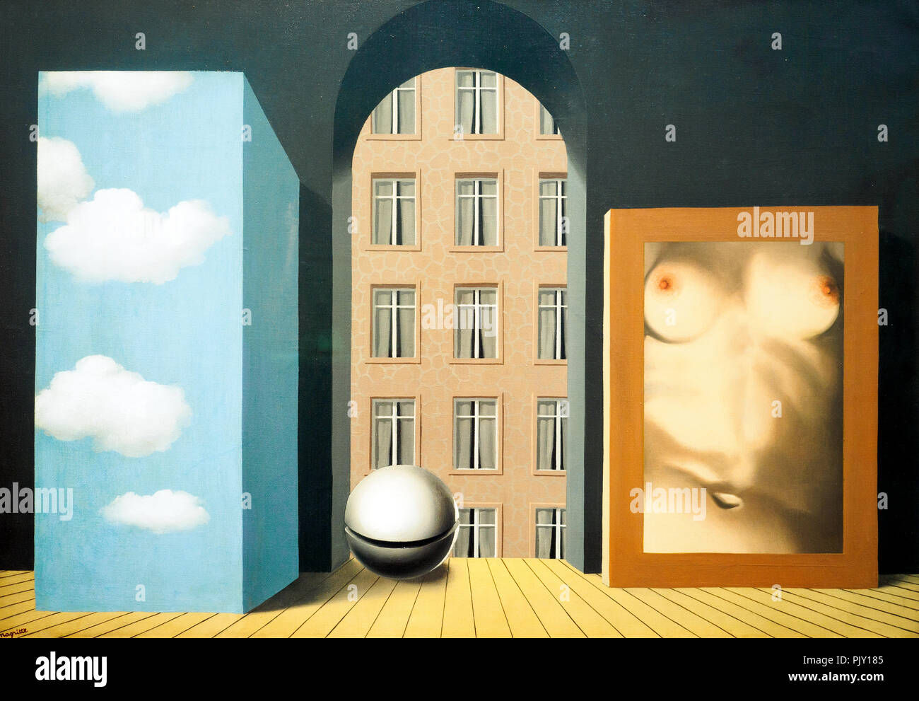 L'agression (1932) de René Magritte (1898-1967)" Banque D'Images