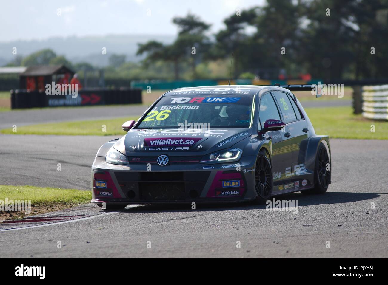 Dalton sur les tés, au Royaume-Uni. 9 septembre 2018. La conduite d'un Jessica Backman pour Volkswagen Golf Course WestCoast en 12 ronde de la TCR UK Touring Car Championship à Croft Circuit. Crédit : Colin Edwards/Alamy Live News. Banque D'Images