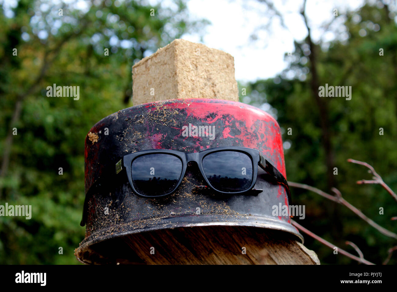 Morschenich, Allemagne. 09. Septembre. En 2018. Les protestations des croisés écologique contre l'extraction du charbon à RWE Hambacher Forst. Kerstin Brood / Alamy Live News Banque D'Images