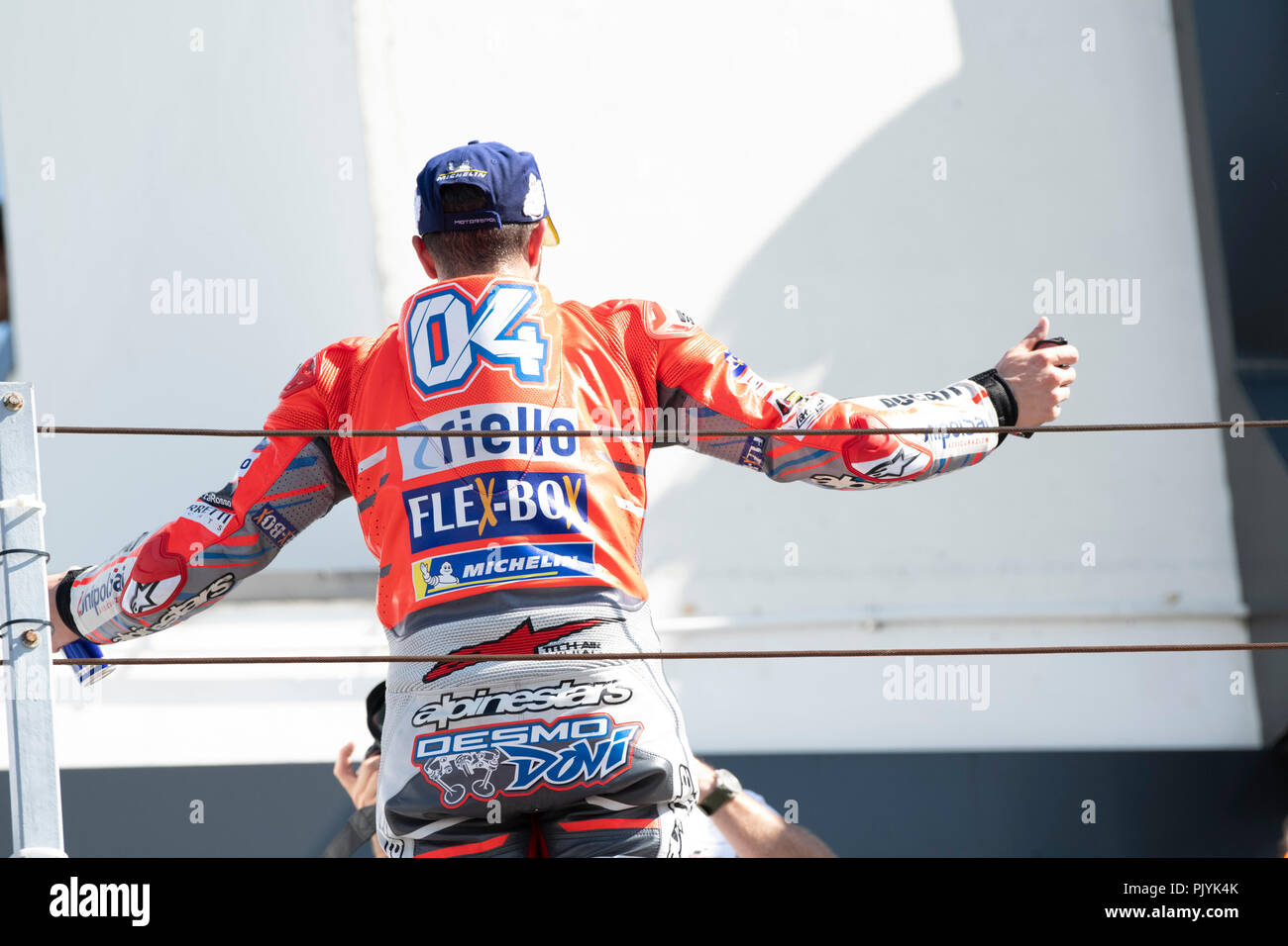 La course MOTOGP à Misano World Circuit Marco Simoncelli "", Italie 13e ronde de championnat MotoGP mot Gran Premio Octo di San Marino e della Riviera di Rimini 07 set - set 09 , 2018 à Misano Italie Banque D'Images