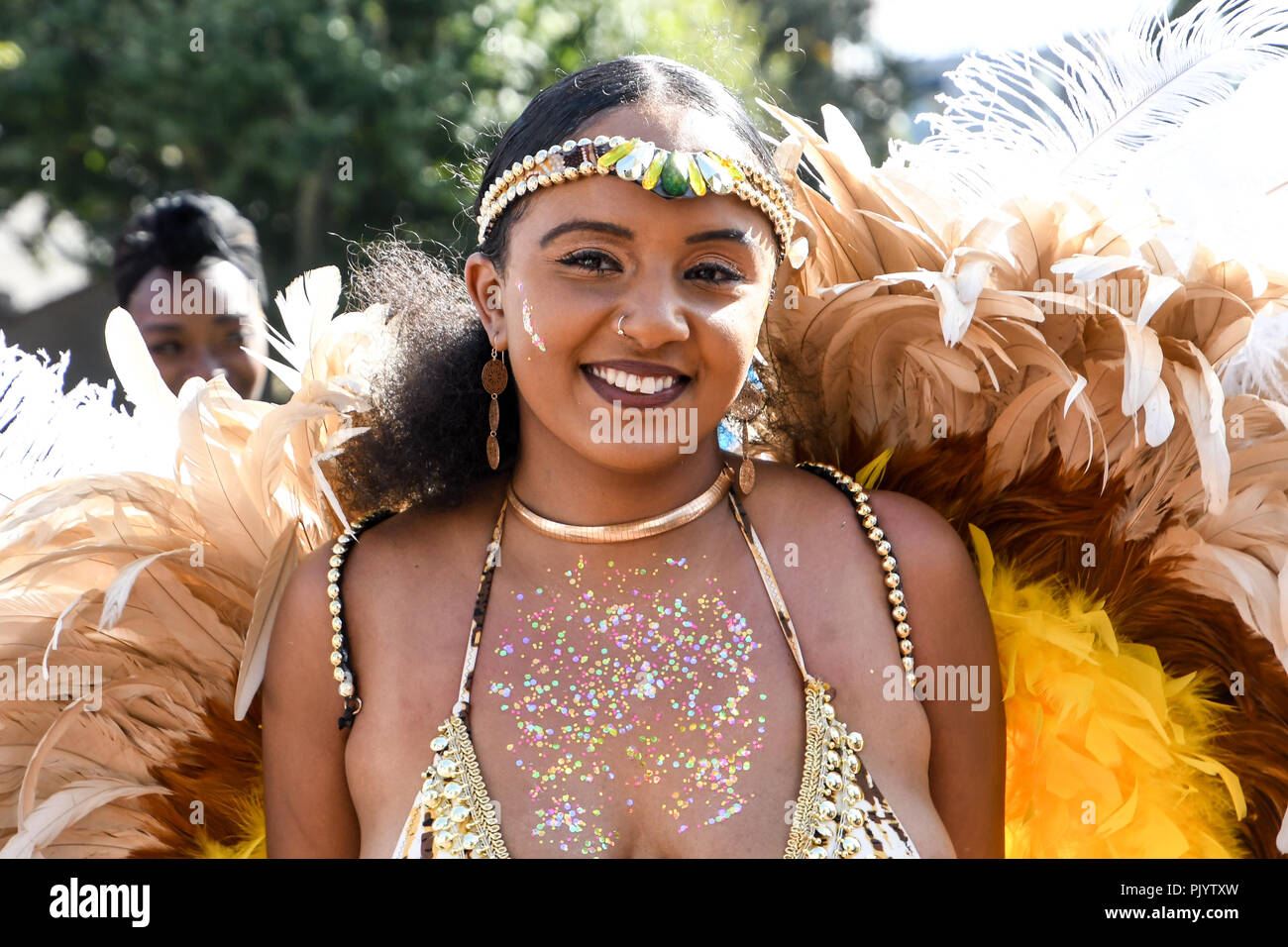 Londres, Royaume-Uni. 9 septembre 2018. Des centaines de regarder le défilé de la parade annuelle 2018 Carnaval de Hackney, le 9 septembre 2018, Londres, Royaume-Uni : Crédit photo Capital/Alamy Live News Banque D'Images