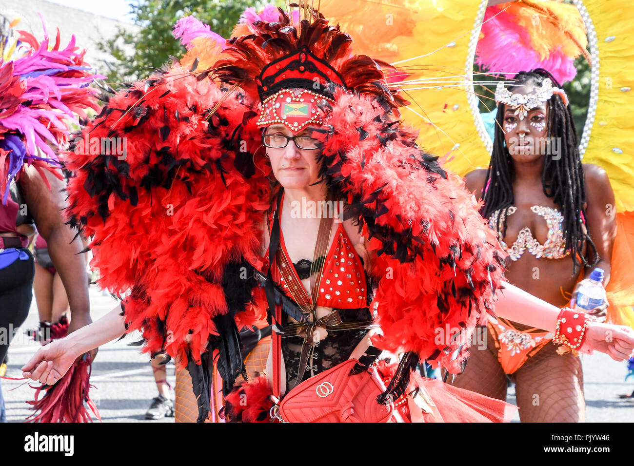 Londres, Royaume-Uni. 9 septembre 2018. Des centaines de regarder le défilé de la parade annuelle 2018 Carnaval de Hackney, le 9 septembre 2018, Londres, Royaume-Uni : Crédit photo Capital/Alamy Live News Banque D'Images