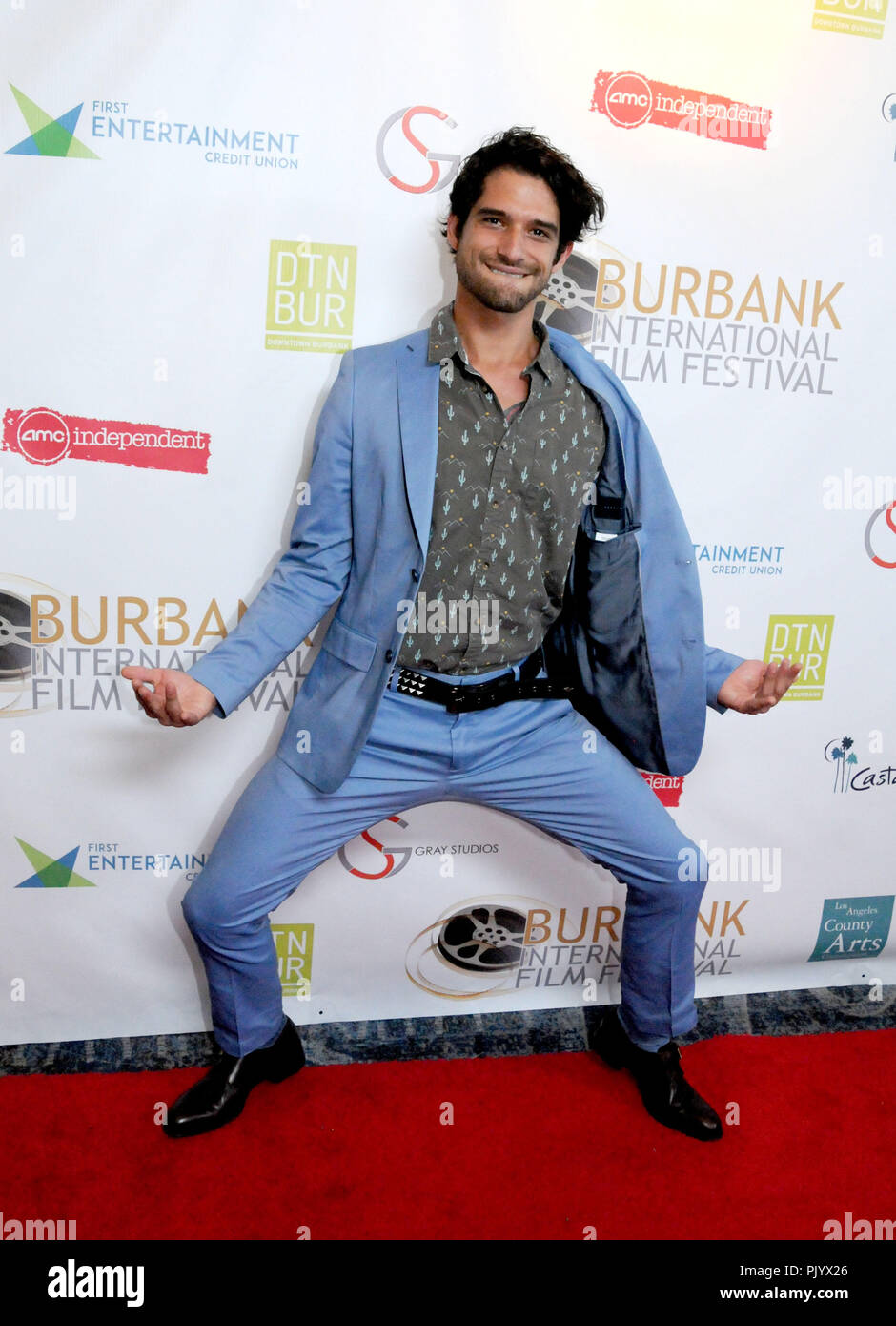 Burbank, États-Unis. 9 septembre 2018. Musicien/acteur Tyler Posey assiste à la 10e édition du Festival International du Film de Burbank, la remise des prix de la clôture le 9 septembre 2018 à Los Angeles Marriott Burbank Airport de Burbank, Californie. Photo de Barry King/Alamy Live News Banque D'Images