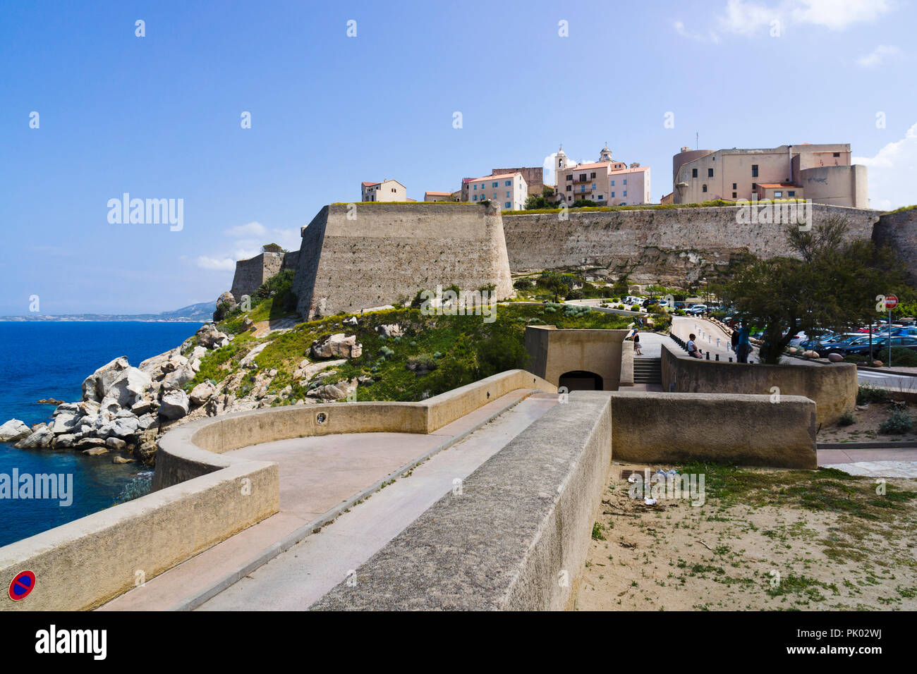 Citadelle, Calvi, Corse, France Banque D'Images