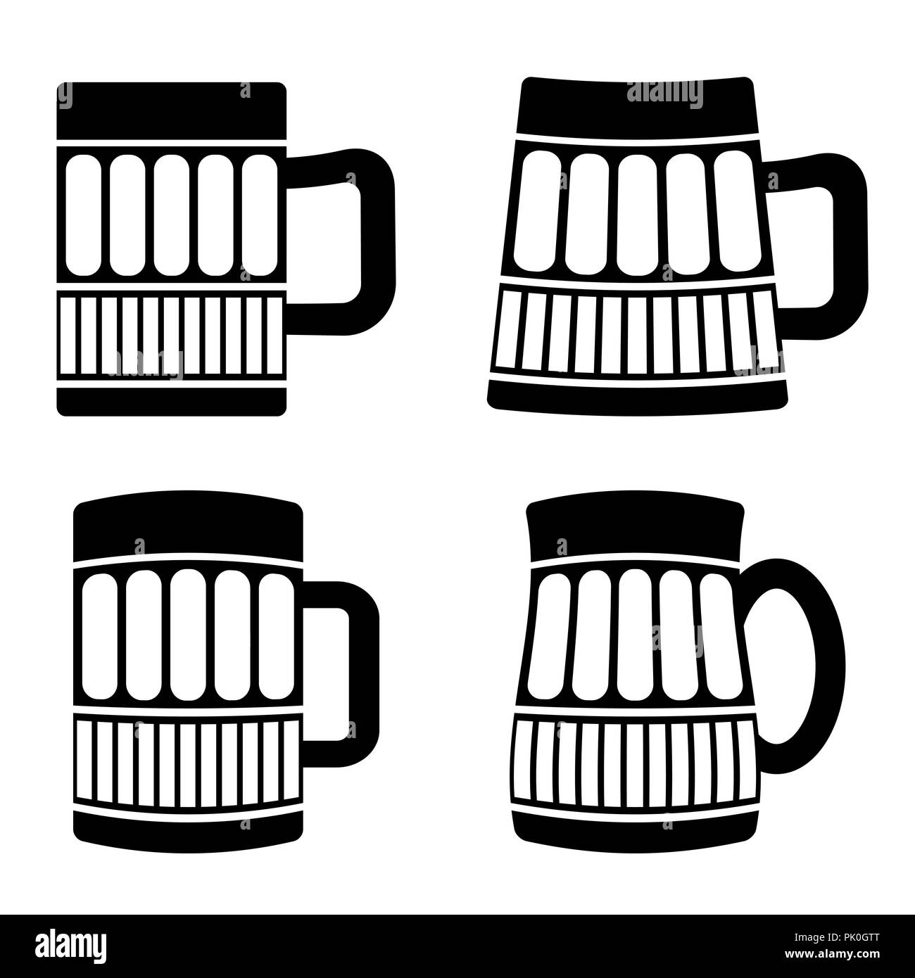 Ensemble de verres Illustration de Vecteur