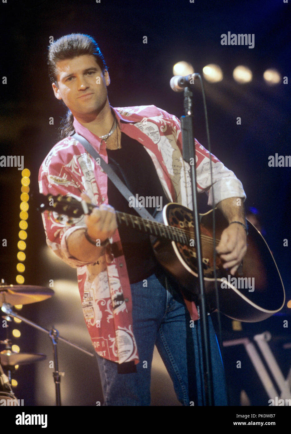 Billy Ray Cyrus en novembre 1992 à Dortmund. Dans le monde d'utilisation | Banque D'Images