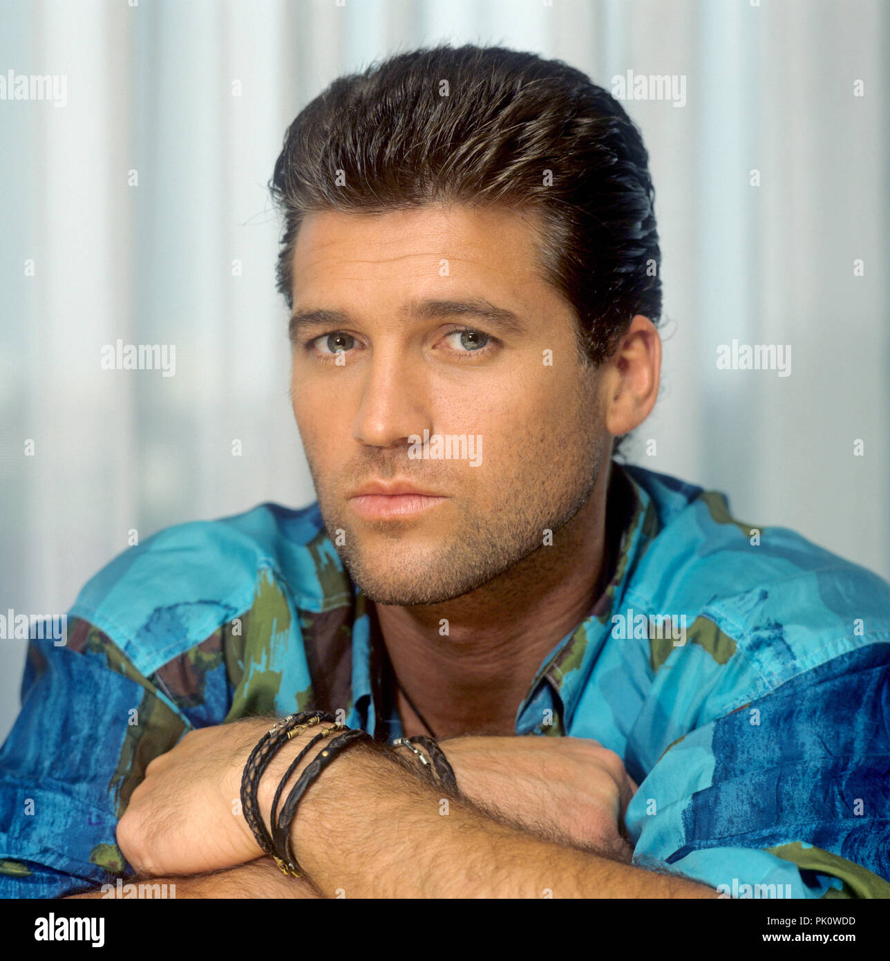 Billy Ray Cyrus sur 28.08.1992 à Frankfurt am Main. Dans le monde d'utilisation | Banque D'Images
