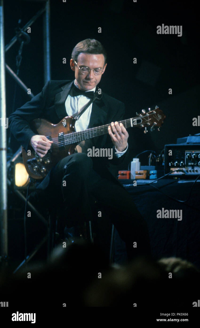 Robert Fripp (King Crimson) sur 01.09.1982. Dans le monde d'utilisation | Banque D'Images