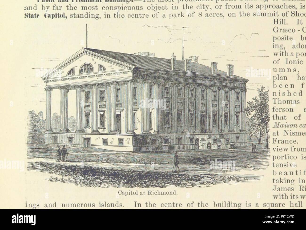 Libre à partir de la page 146 de "Appletons' Hand-Book illustré des villes américaines ... Avec des contours de l'intermédiaire des itinéraires et cartes ferroviaires' . Banque D'Images