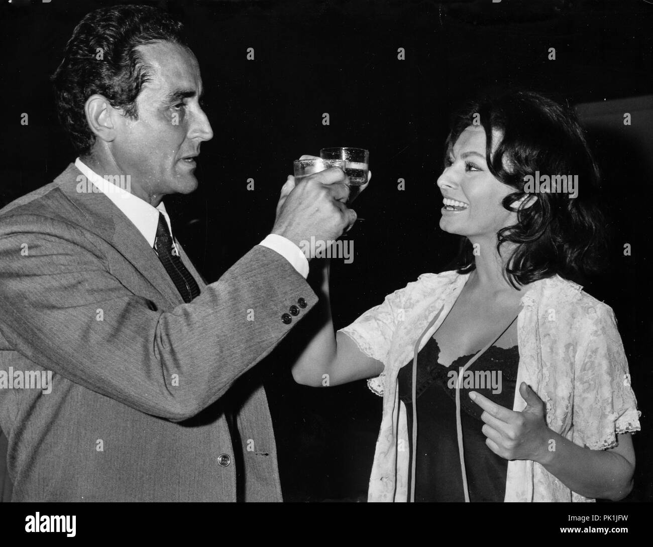 Vittorio Gassman, Sophia Loren 60s Banque D'Images