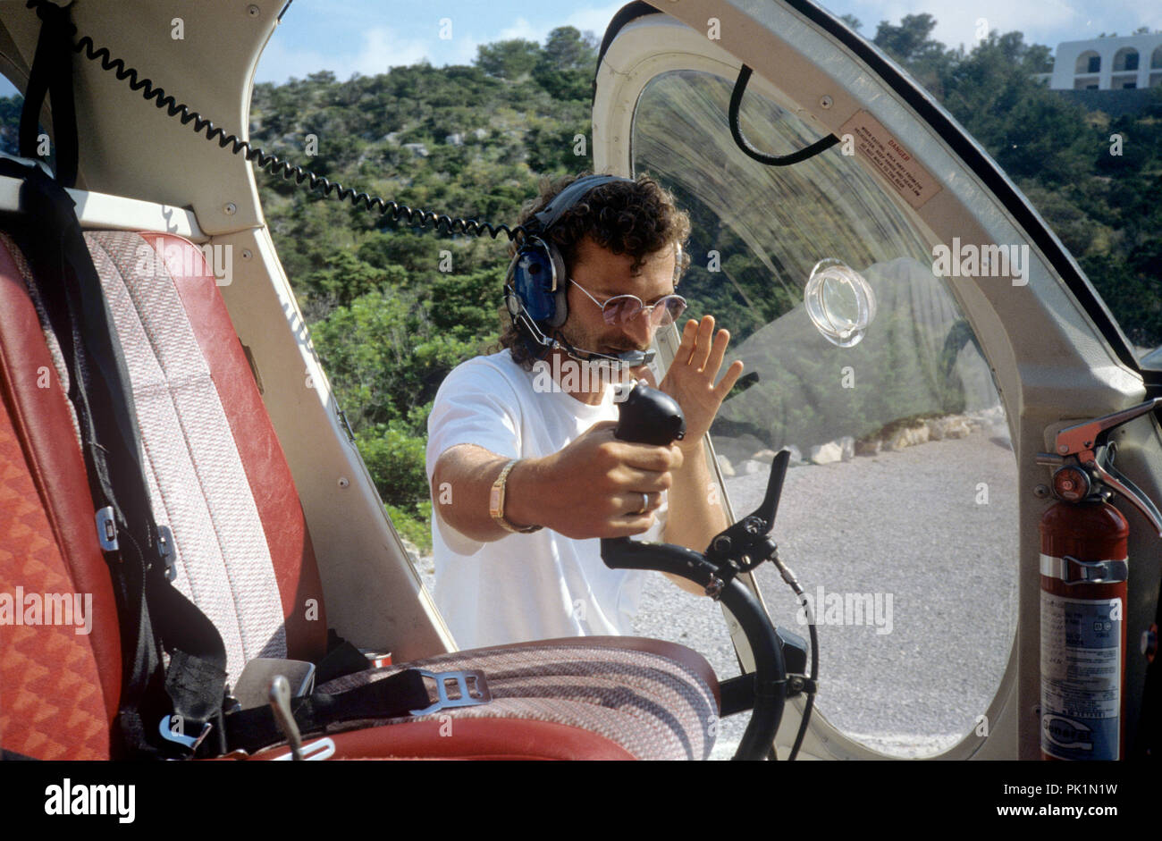 Michael Cretu en juin 1988 à Ibiza. Dans le monde d'utilisation | Banque D'Images