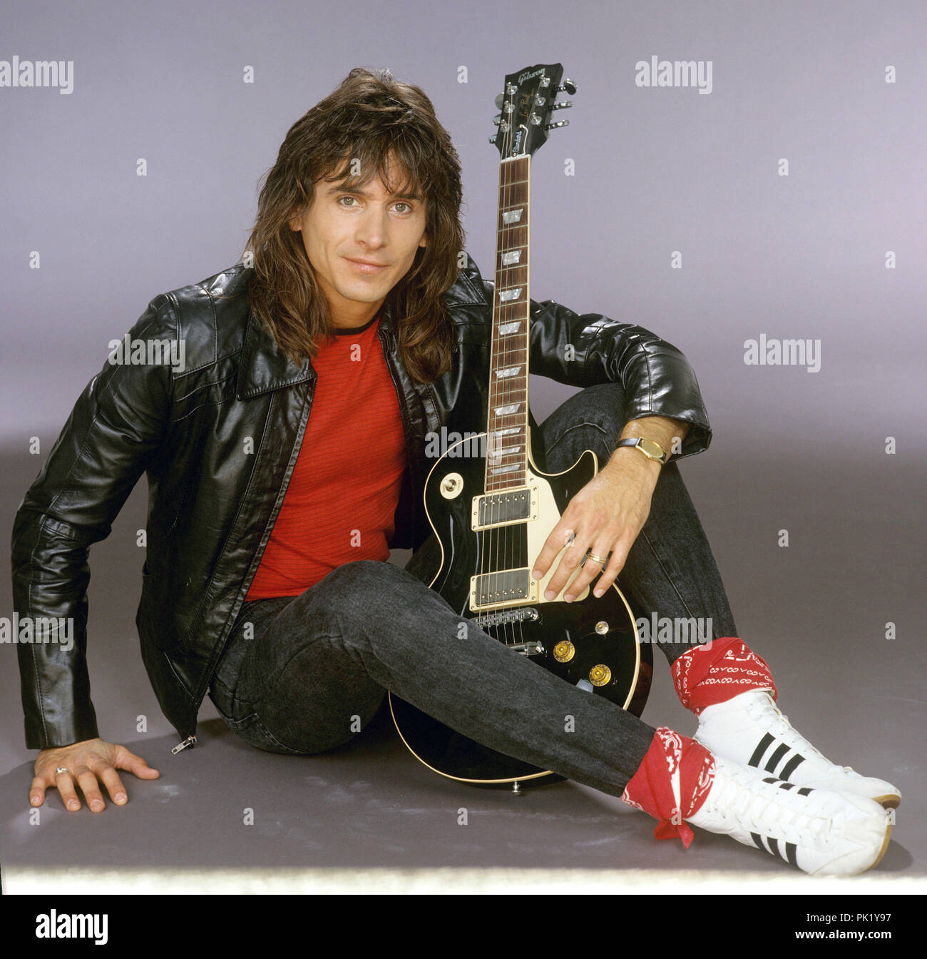 Stan Bush le 14.09.1987 à München / Munich. Dans le monde d'utilisation | Banque D'Images