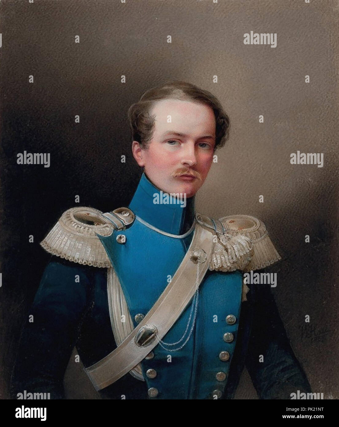 Hau Vladimir Ivanovitch - Portrait du Prince Friedrich Wilhelm Alexander Herzog Von Wücrttemberg Banque D'Images