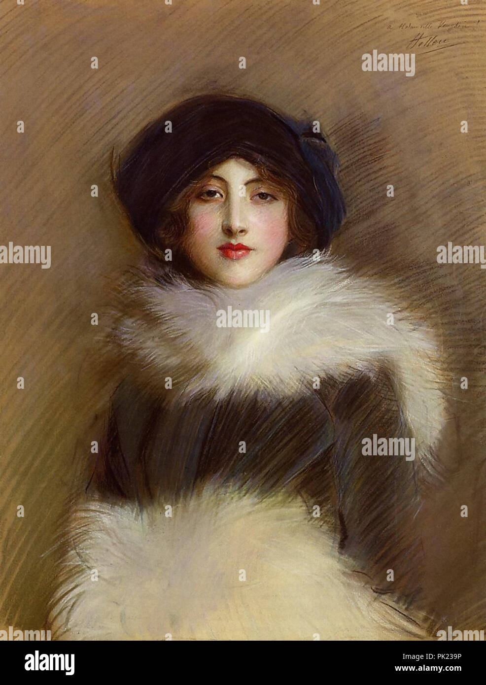 Paul Helleu - Mademoiselle Vaughan Banque D'Images