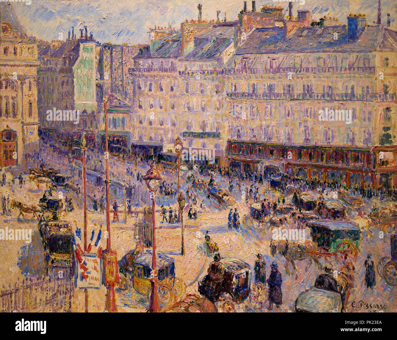 La Place du Havre, Paris, 1893 Camille Pissarro, l'Art Institute of Chicago, Chicago, Illinois, USA, Amérique du Nord, Banque D'Images