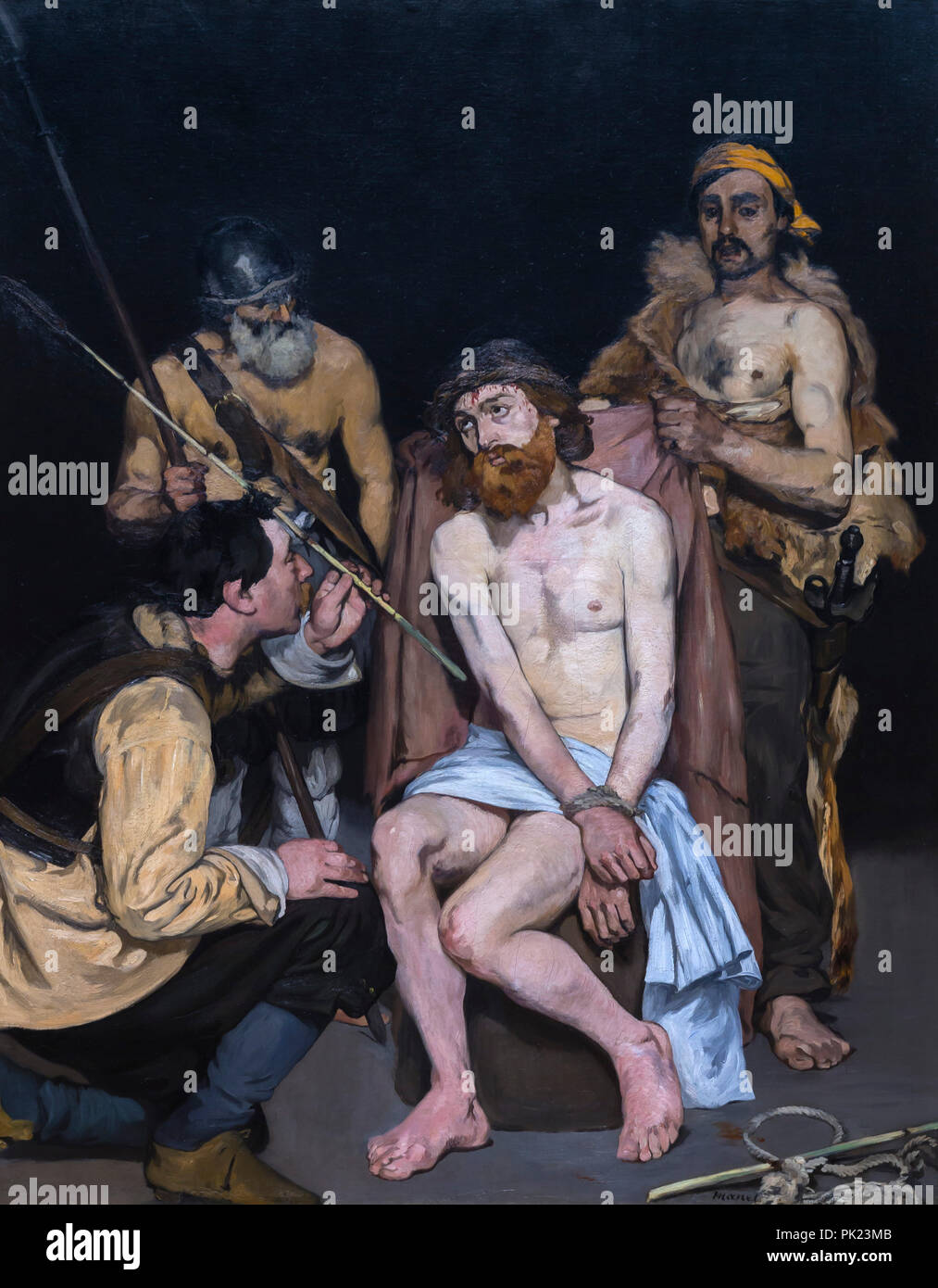 Jésus moqué par les soldats, Edouard Manet, 1865, Art Institute of Chicago, Chicago, Illinois, USA, Amérique du Nord, Banque D'Images