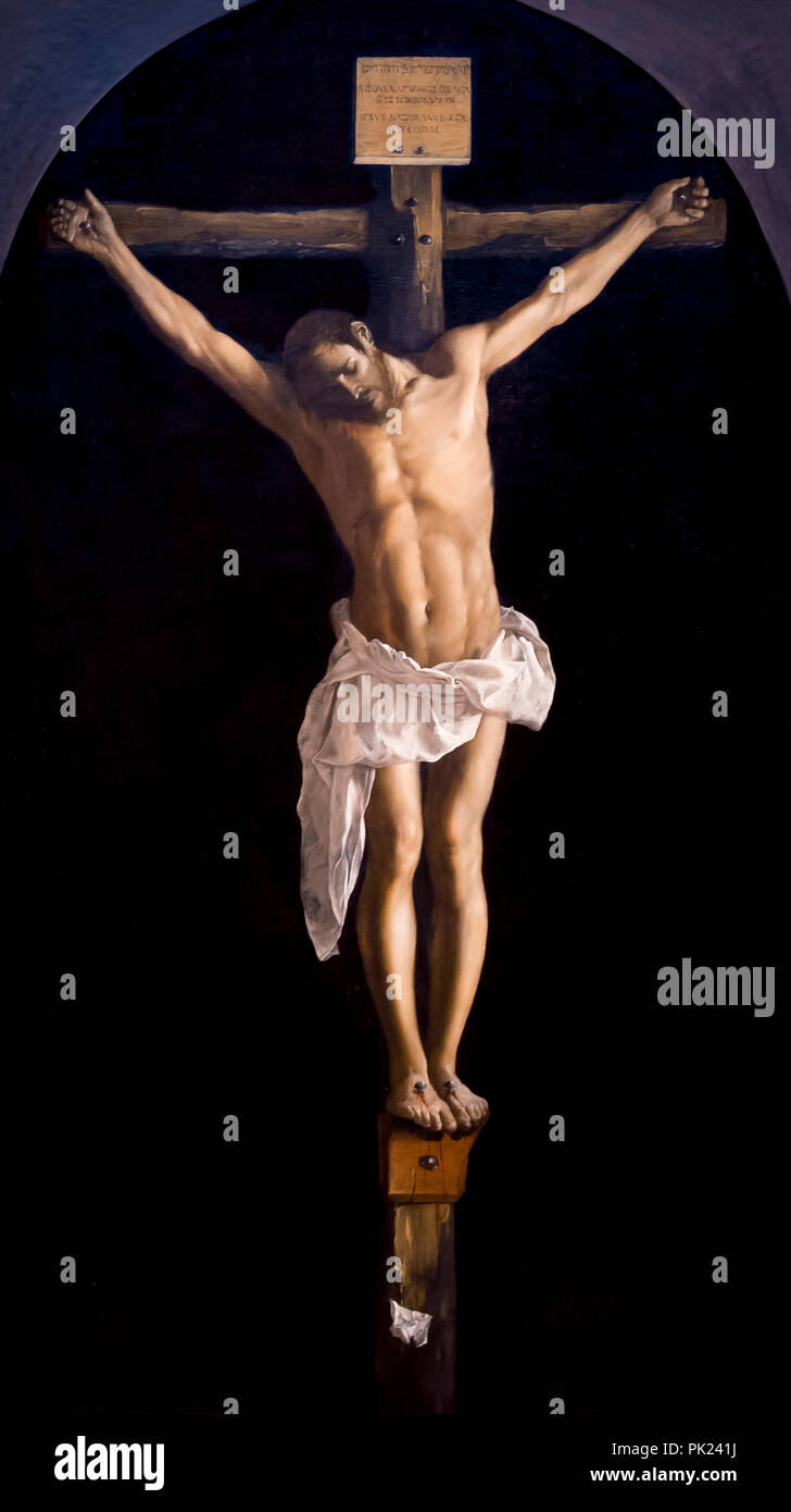 Crucifixion, Francisco de Zurbarán, 1627, Art Institute of Chicago, Chicago, Illinois, USA, Amérique du Nord, Banque D'Images