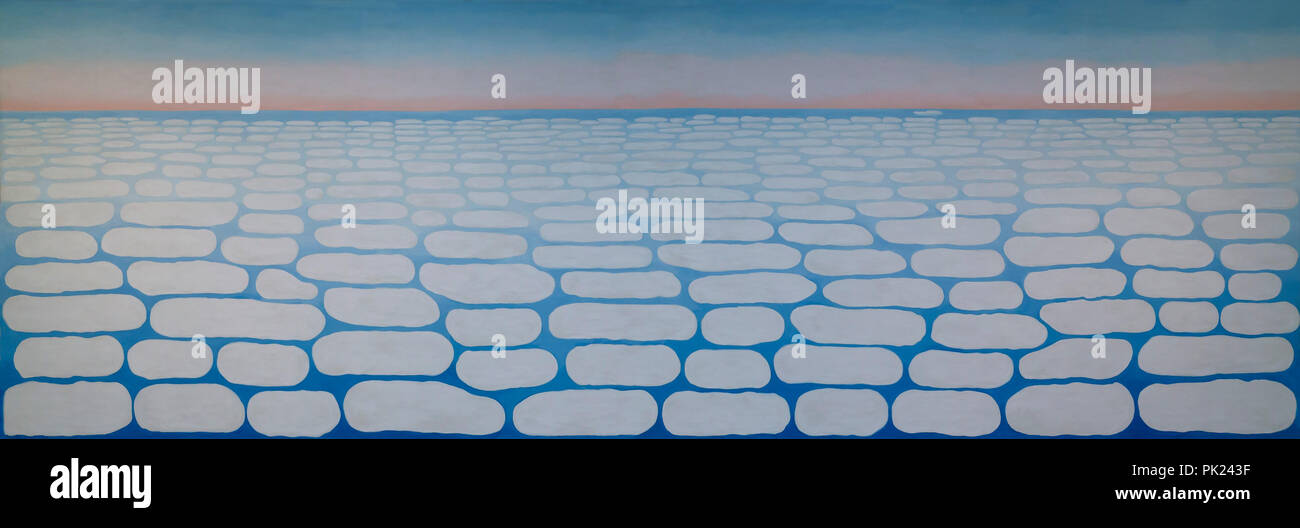 Ciel au-dessus de nuages IV, Georgia O'Keeffe, 1965, Art Institute of Chicago, Chicago, Illinois, USA, Amérique du Nord, Banque D'Images