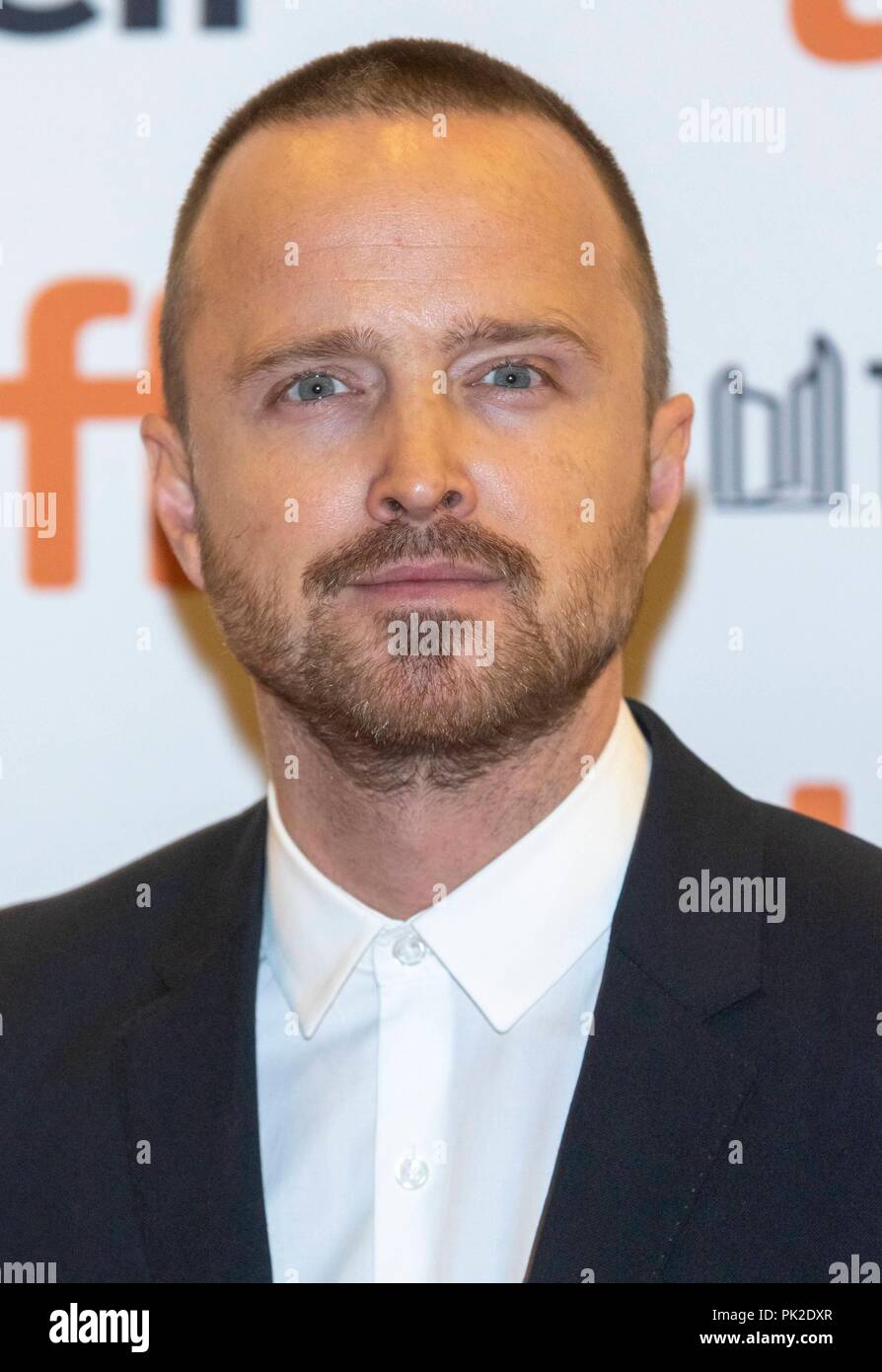 Aaron Paul assiste à la première de 'Femme' pendant le 43e Festival International du Film de Toronto, tiff, à Princess of Wales Theatre à Toronto, Canada, le 09 septembre 2018. Dans le monde d'utilisation | Banque D'Images