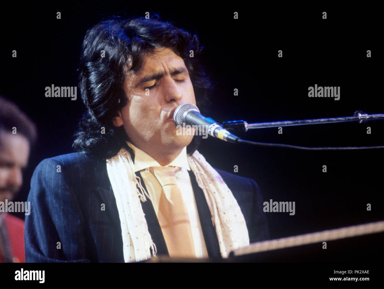 Toto Cutugno sur 01.05.1983. Dans le monde d'utilisation | Banque D'Images