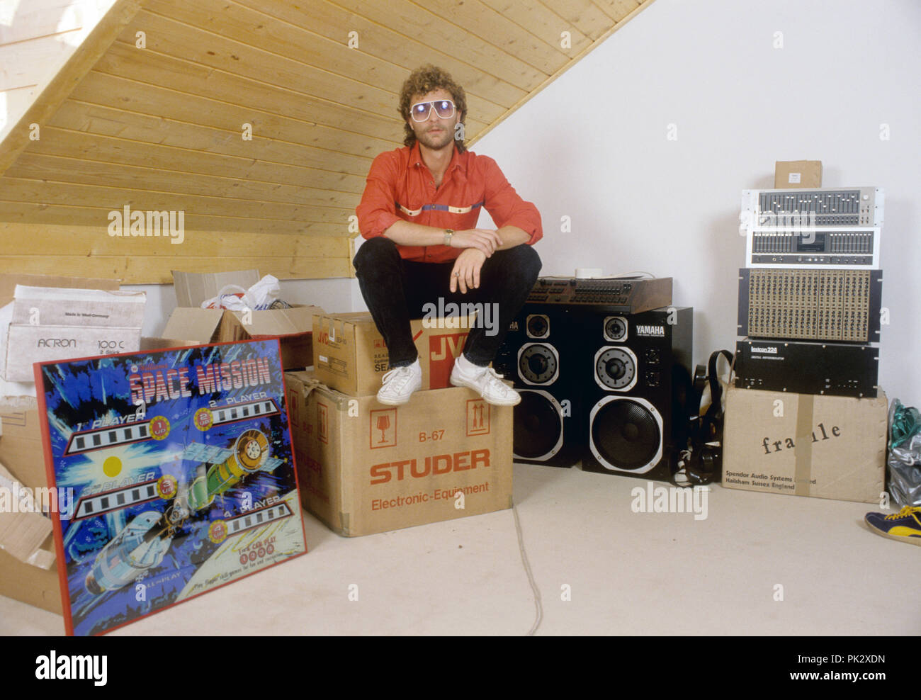 Michael Cretu en février 1983 à München / Munich. Dans le monde d'utilisation | Banque D'Images