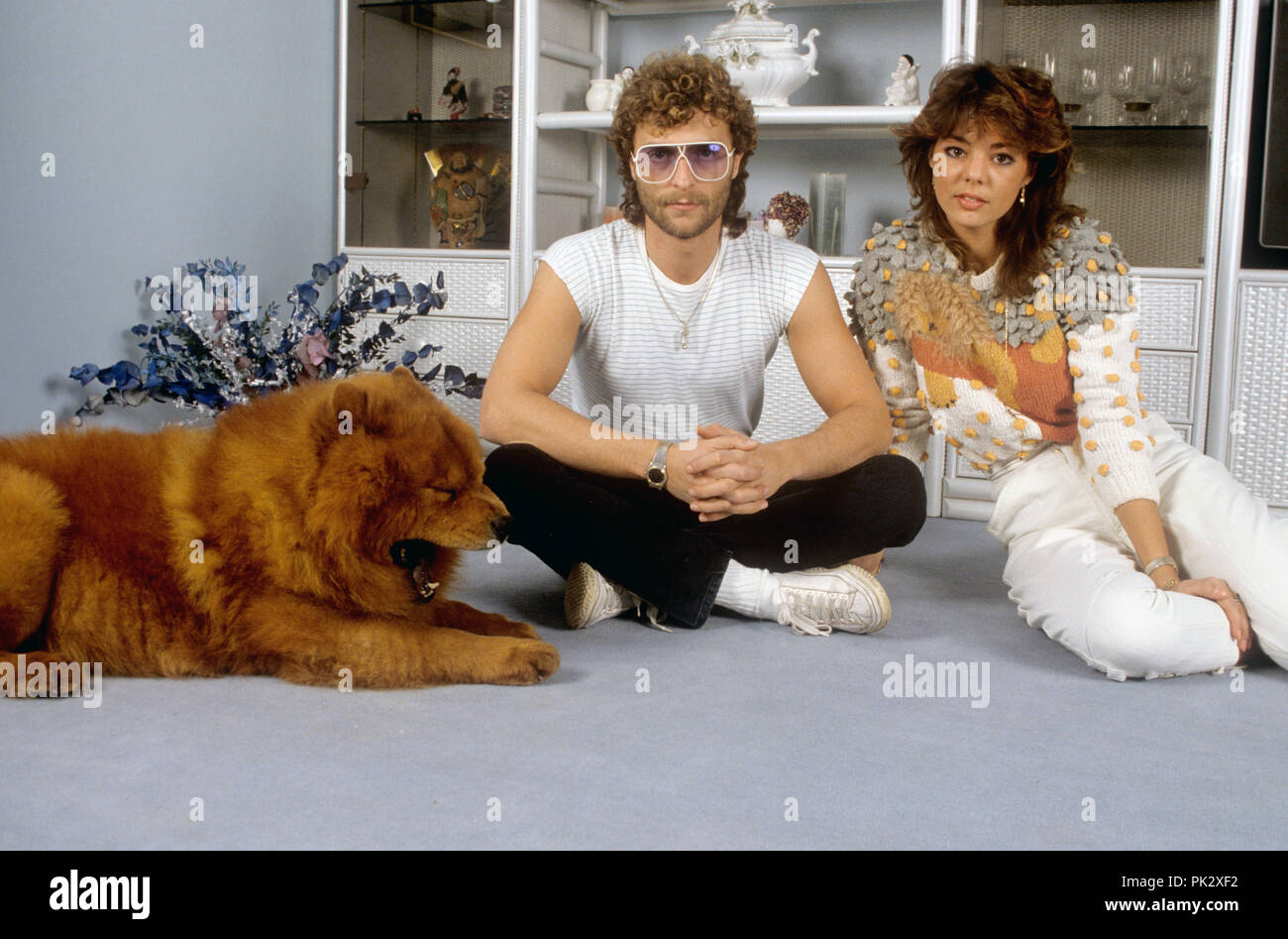 Sandra et Michael Cretu en février 1983 à München / Munich. Dans le monde d'utilisation | Banque D'Images