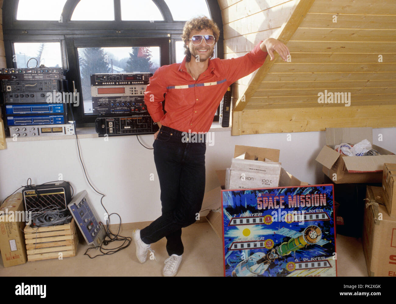 Michael Cretu en février 1983 à München / Munich. Dans le monde d'utilisation | Banque D'Images