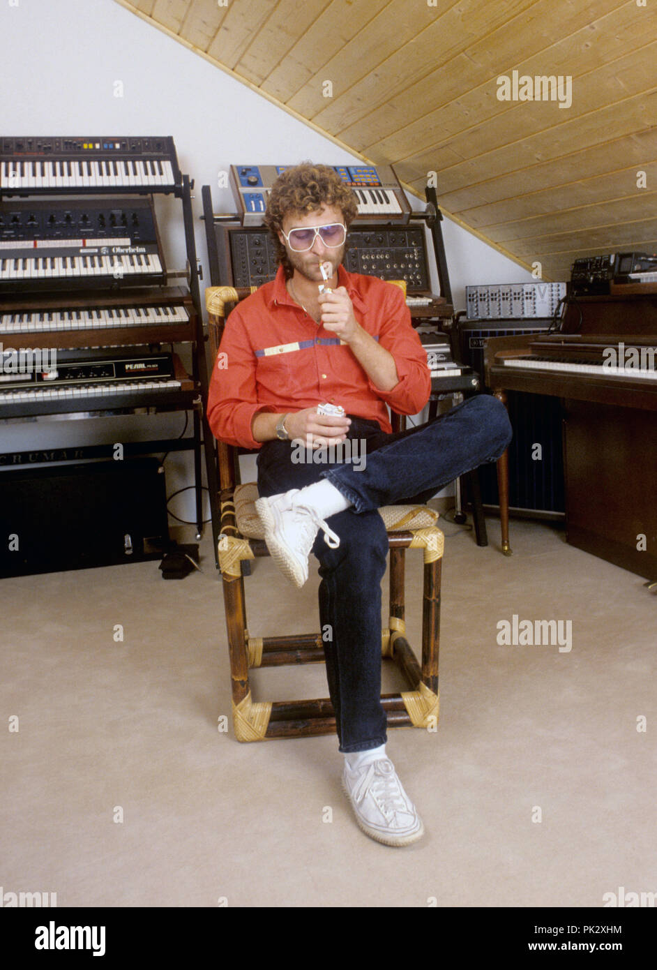 Michael Cretu en février 1983 à München / Munich. Dans le monde d'utilisation | Banque D'Images