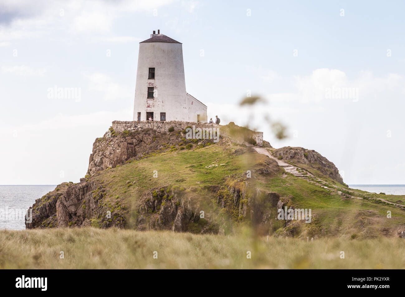 Twr mawr phare, Anglesey, Pays de Galles, Royaume-Uni Banque D'Images