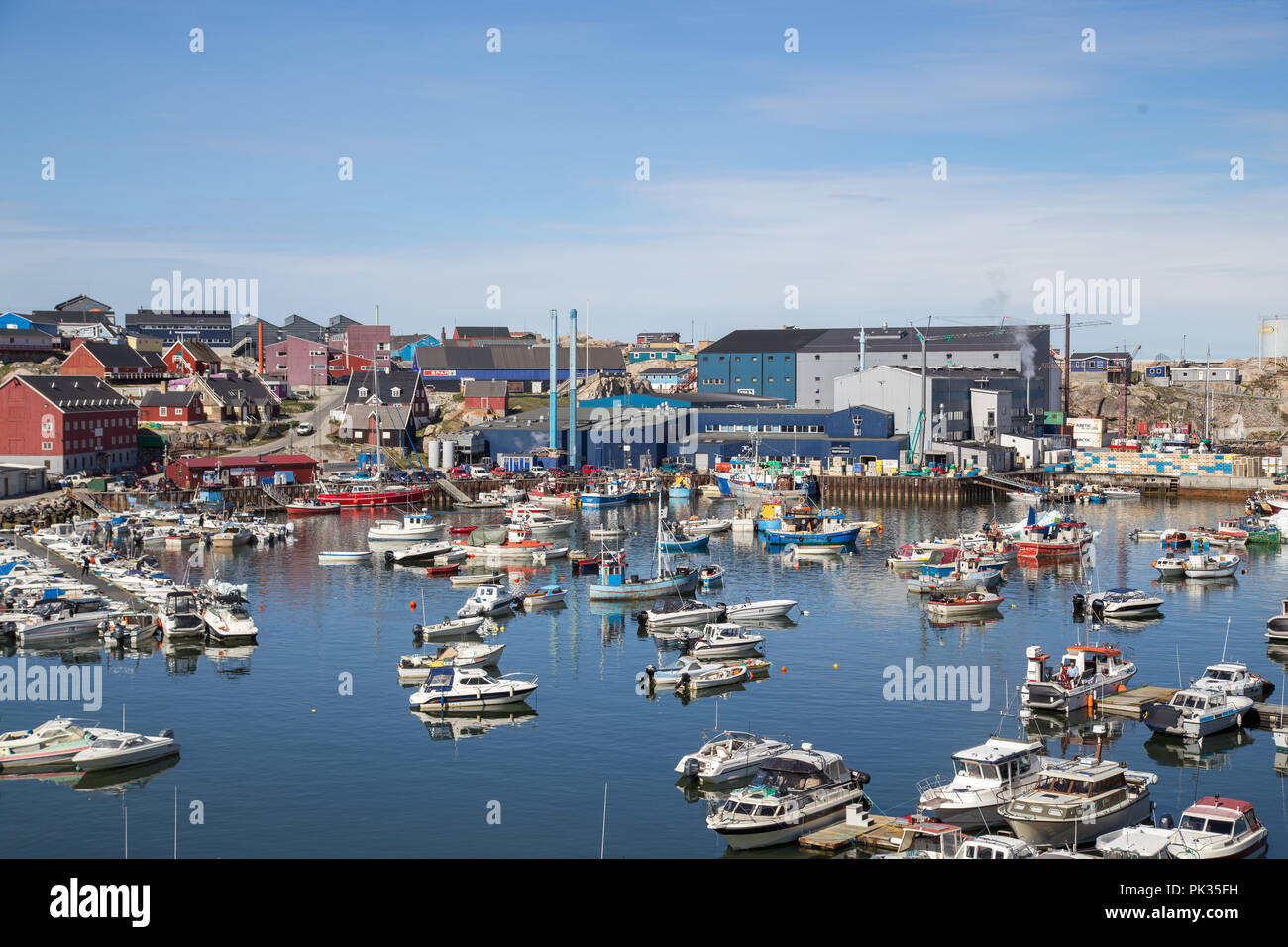 Port d'Ilulissat, Groenland Banque D'Images