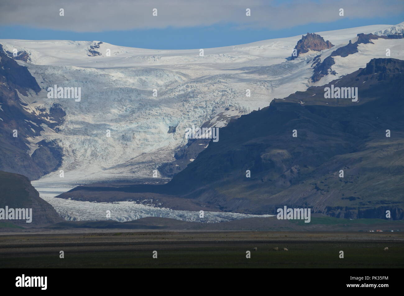Glacier en Islande Hvannadalshnúkur Banque D'Images