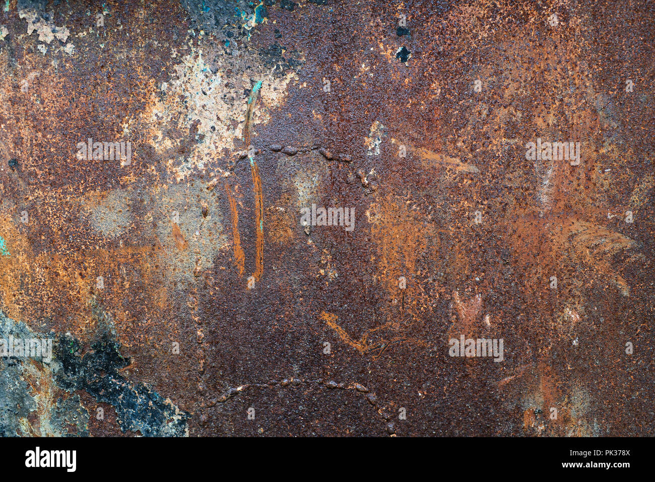 The Rusty metal texture background. Banque D'Images