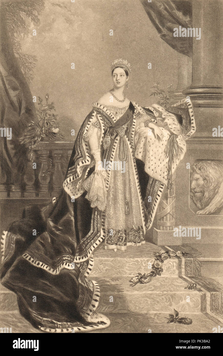 La reine Victoria en 1838 Banque D'Images