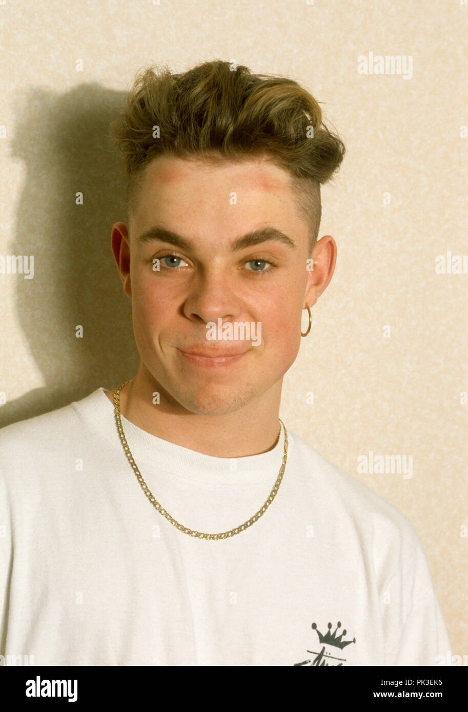 East 17 (Brian Harvey) le 23.09.1992 à München / Munich. Dans le monde d'utilisation | Banque D'Images