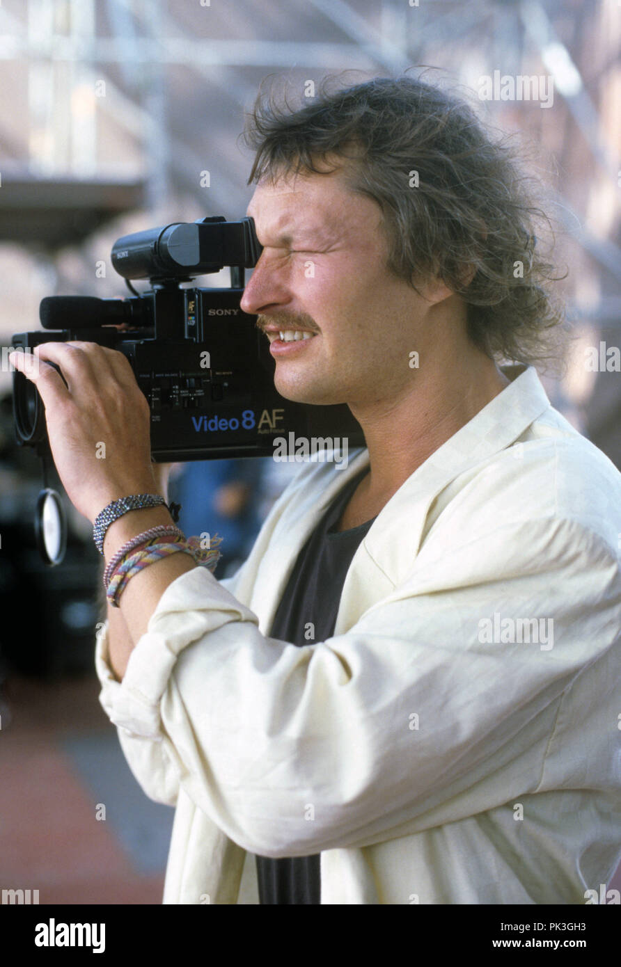 Hans-Jürgen Buchner (Haindling) sur 26.07.1986 dans Burglengenfeld. Dans le monde d'utilisation | Banque D'Images