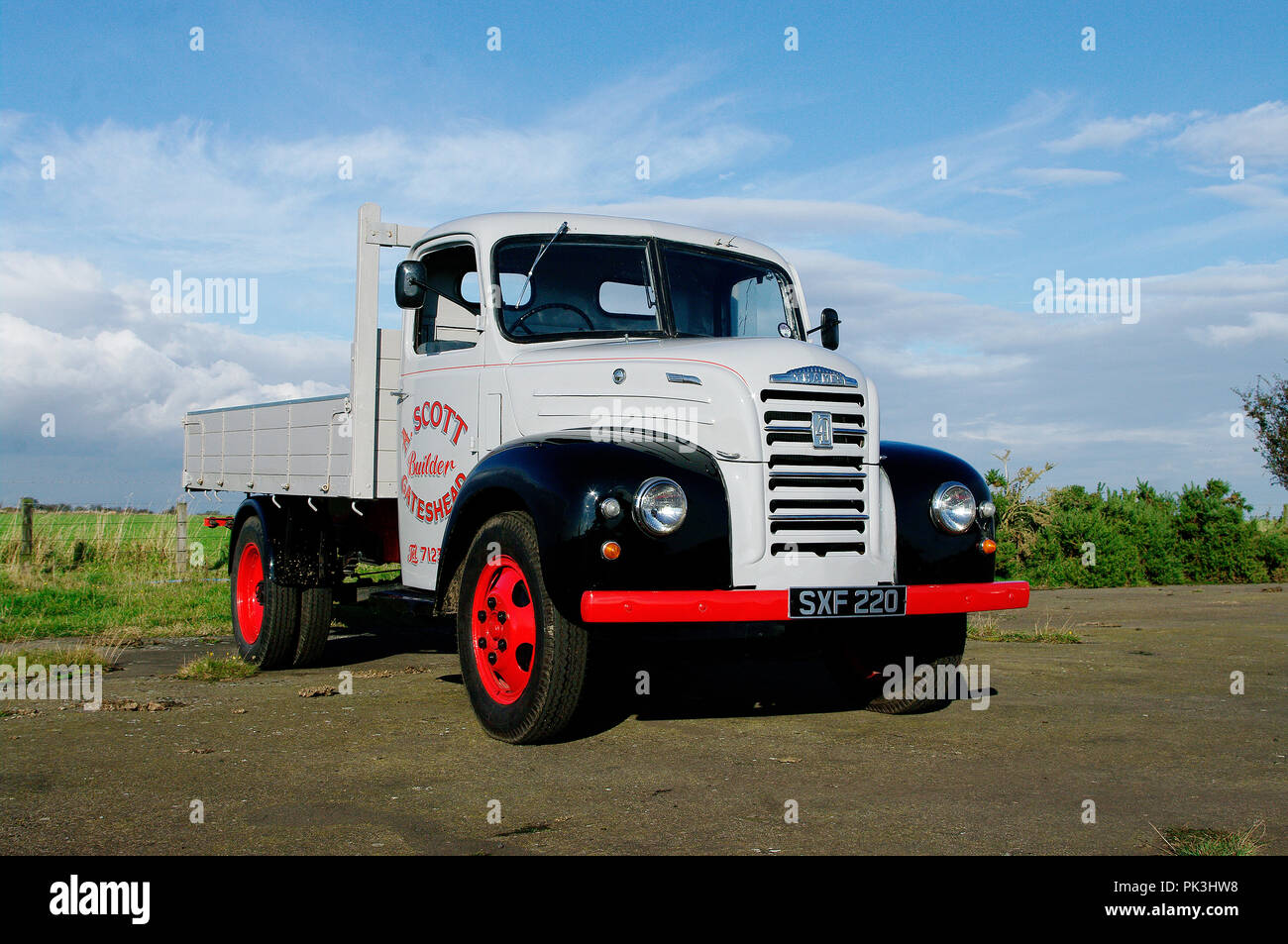 1958 Ford camion Thames Banque D'Images