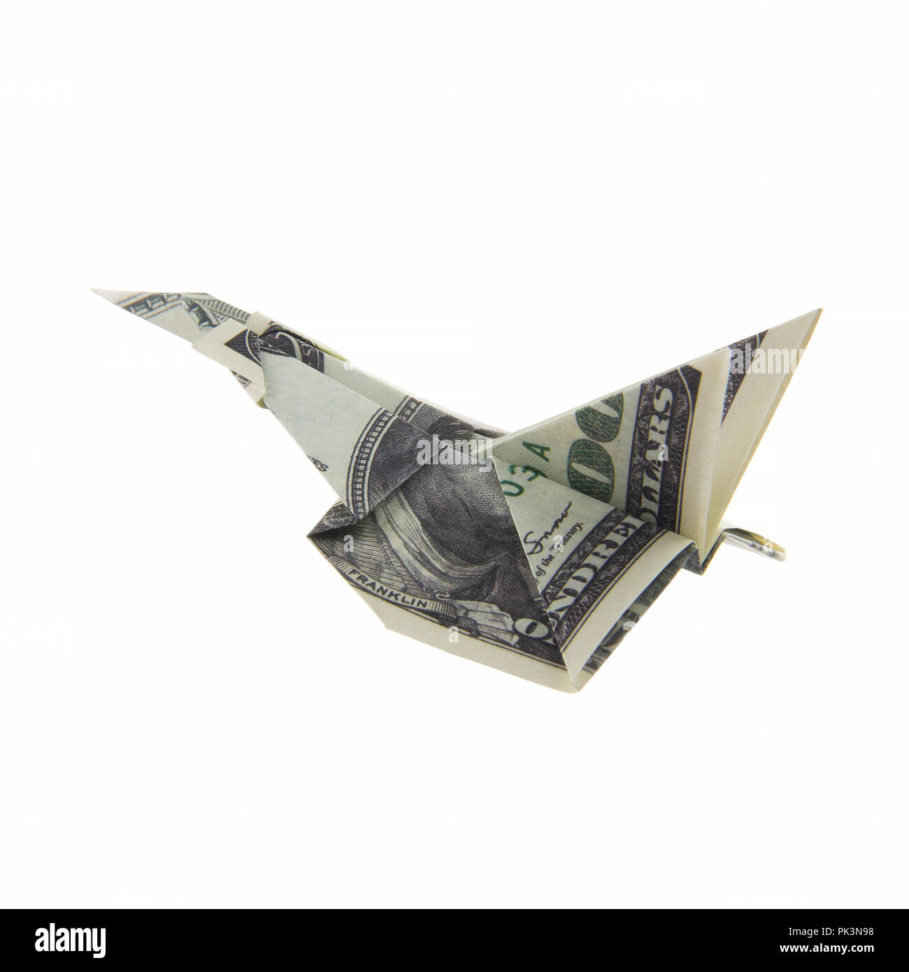 Billets d'avions en origami Banque D'Images