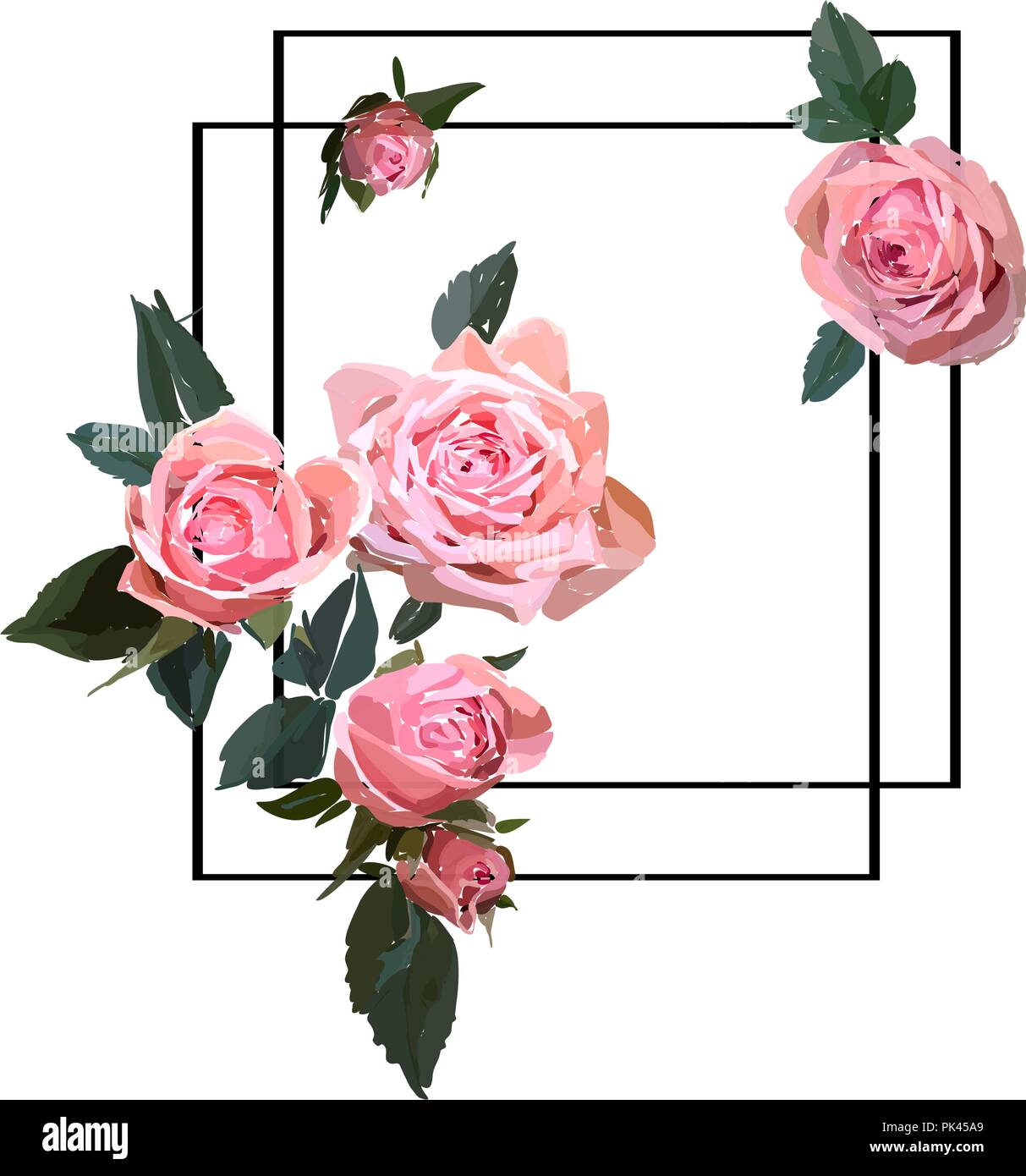 Coloriage Bouquet De Roses