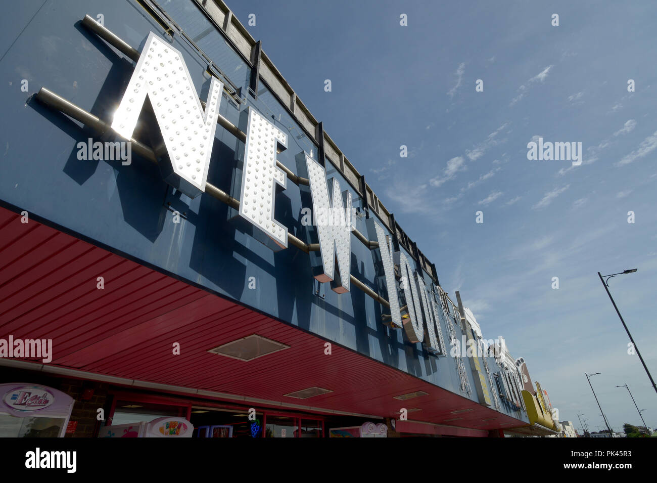 Amusements arcades Southend 0n Sea front de mer sous la menace si le gouvernement jette 1 et 2p coins Banque D'Images