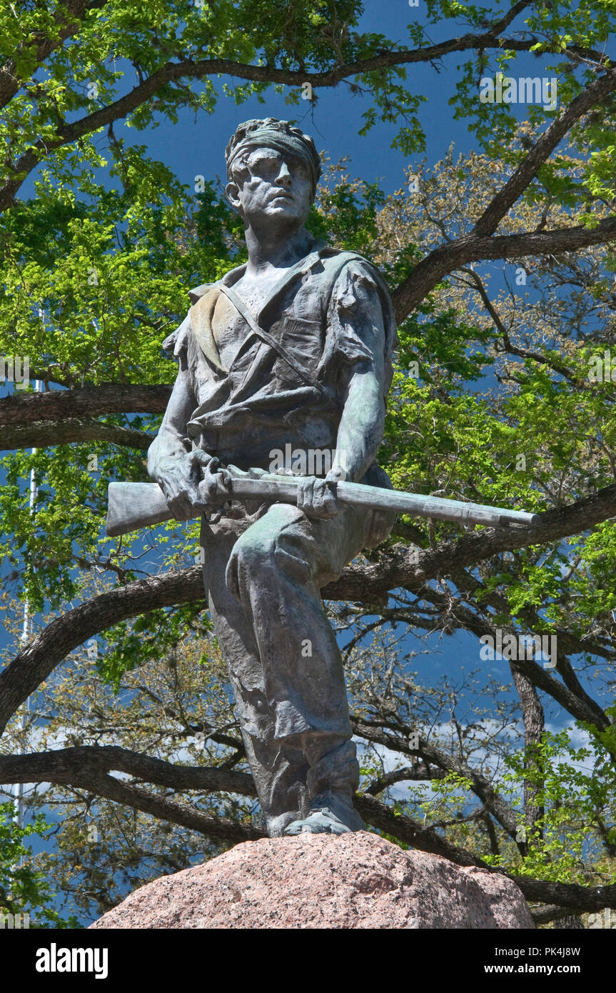 Monument des Confédérés (The Last Stand) par Pompeo Coppini (1912) à De Leon Plaza, Victoria, Texas, États-Unis Banque D'Images