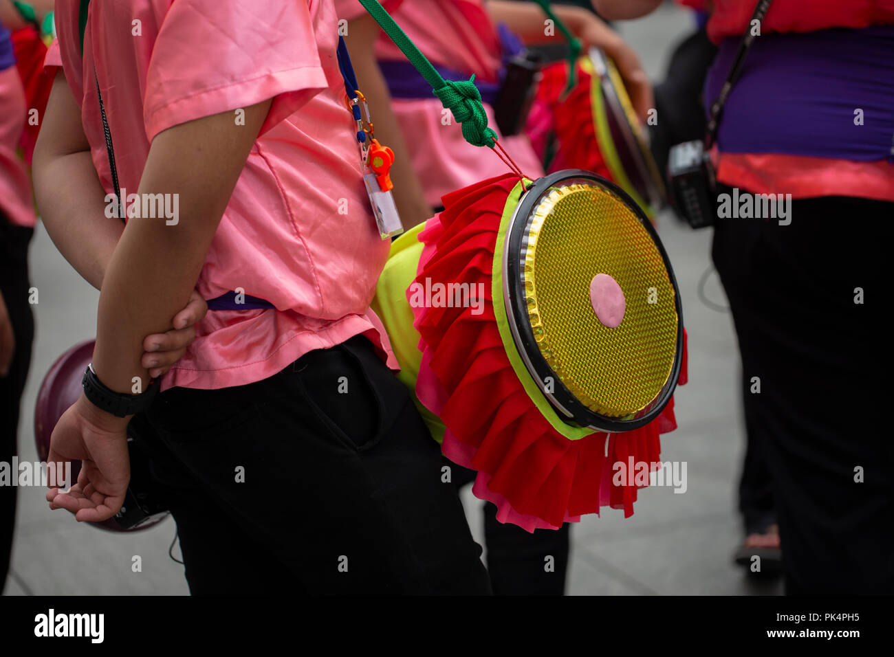 Groupe de danse folklorique Thai Banque D'Images