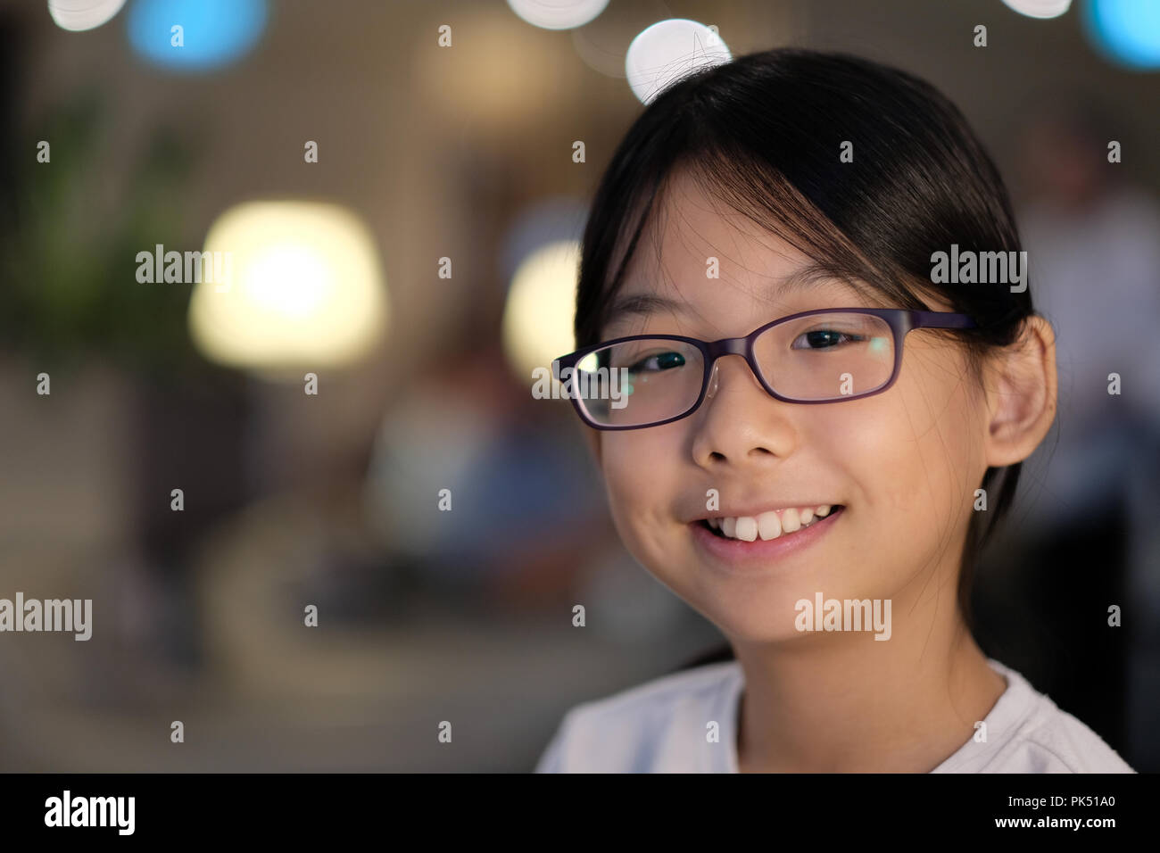 Portrait d'une jeune fille adolescente Asiatique Banque D'Images