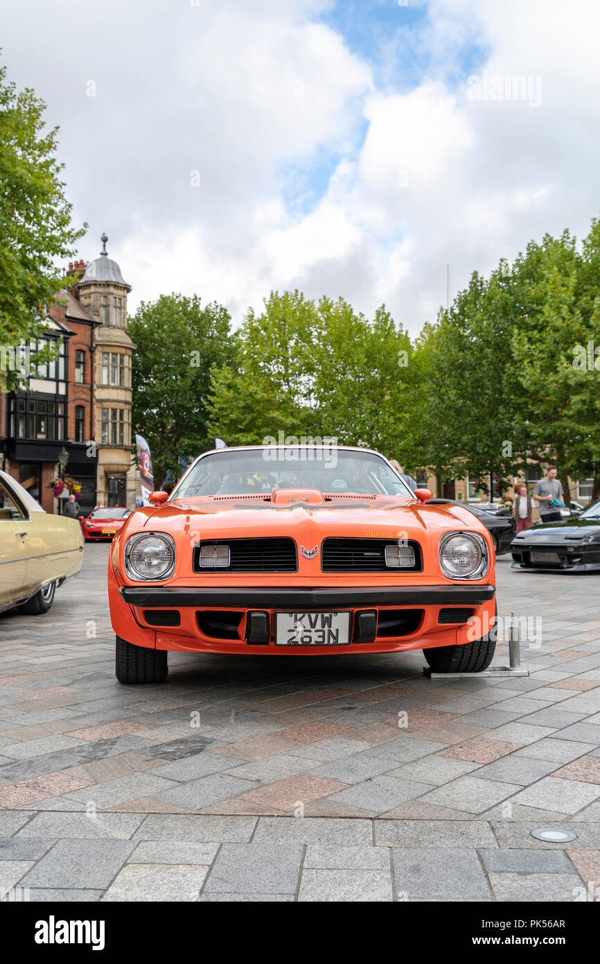 Pontiac Trans Am Muscle car à car show à Salisbury UK Banque D'Images